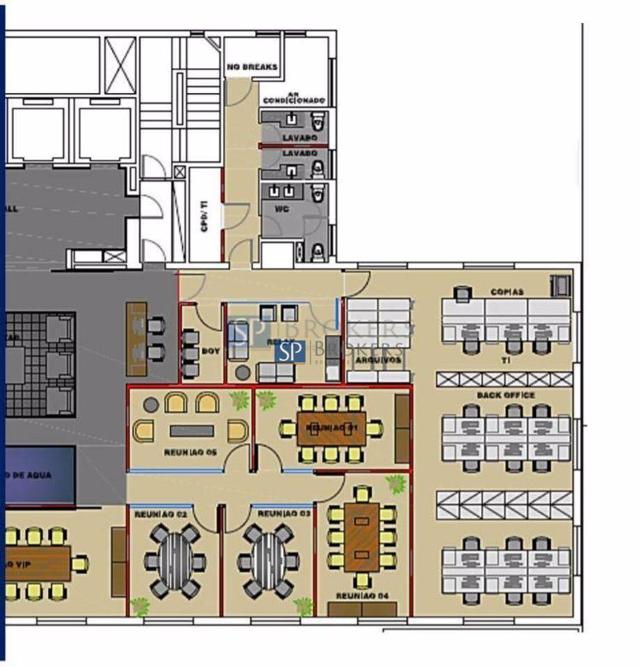 Conjunto Comercial-Sala para alugar, 288m² - Foto 3