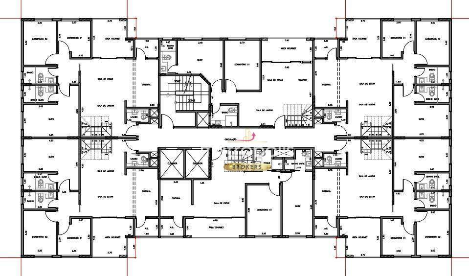 Apartamento à venda com 2 quartos, 146m² - Foto 9