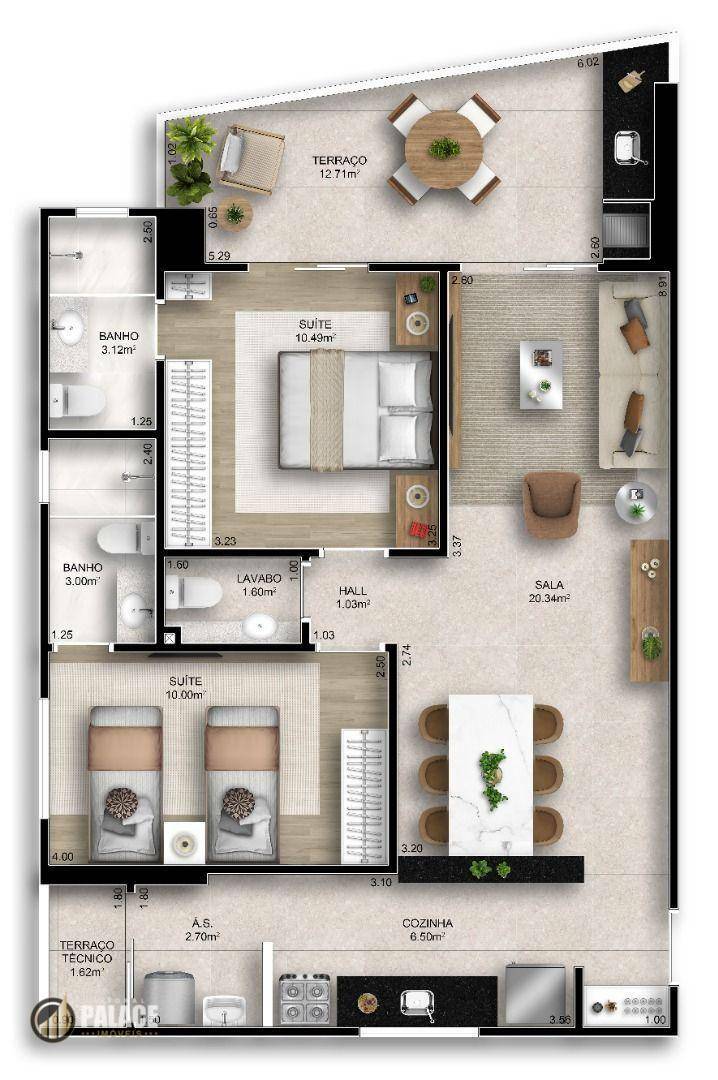 Apartamento à venda com 2 quartos, 83m² - Foto 57