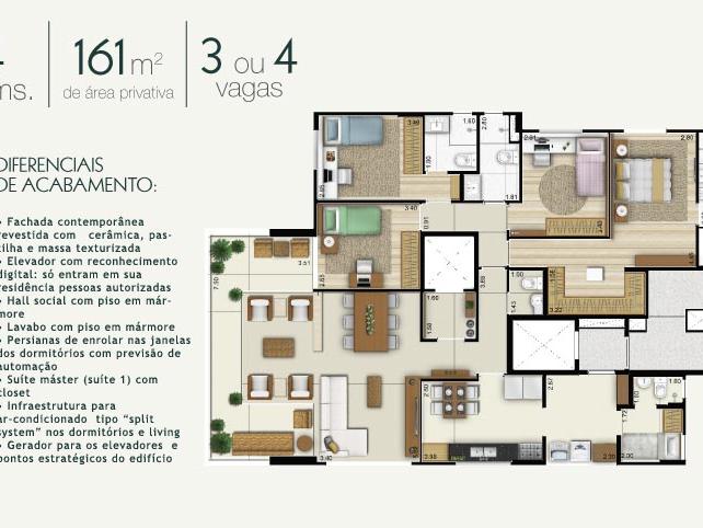 Apartamento à venda com 4 quartos, 161m² - Foto 5