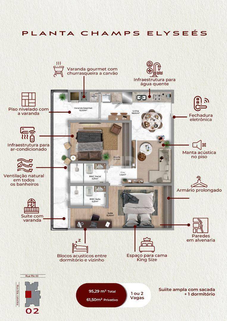 Apartamento à venda com 2 quartos, 112m² - Foto 7