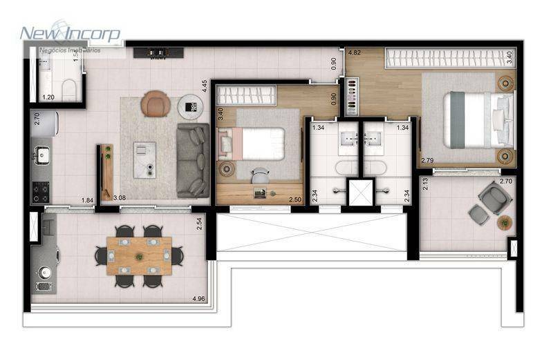 Apartamento à venda com 3 quartos, 166m² - Foto 22