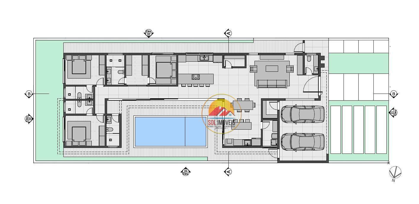 Casa à venda com 4 quartos, 346m² - Foto 3