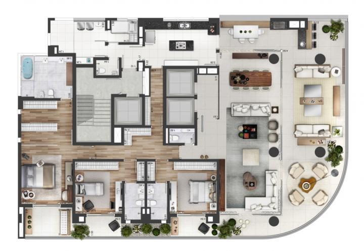 Apartamento à venda com 4 quartos, 323m² - Foto 10