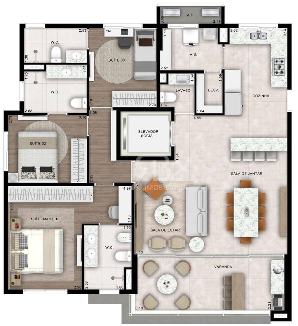 Apartamento à venda com 3 quartos, 129m² - Foto 10