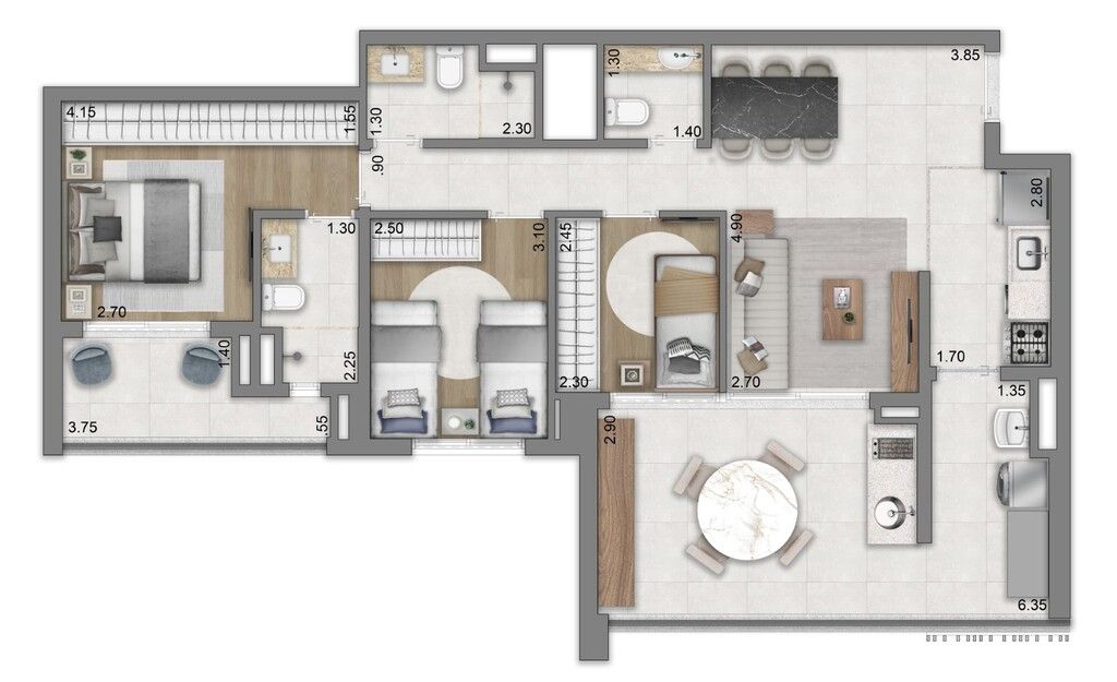 Apartamento à venda com 3 quartos, 138m² - Foto 21