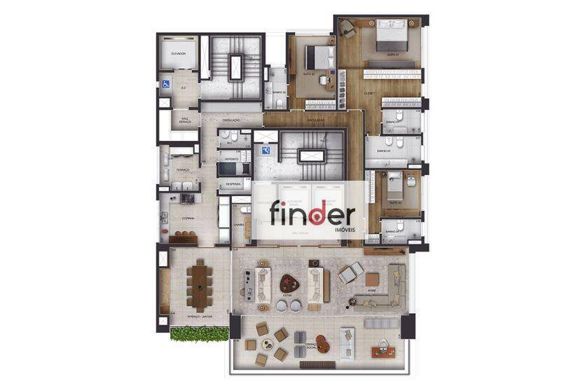 Apartamento à venda com 4 quartos, 303m² - Foto 19