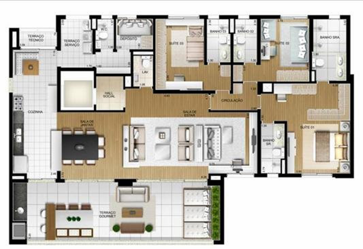 Apartamento à venda com 4 quartos, 134m² - Foto 11