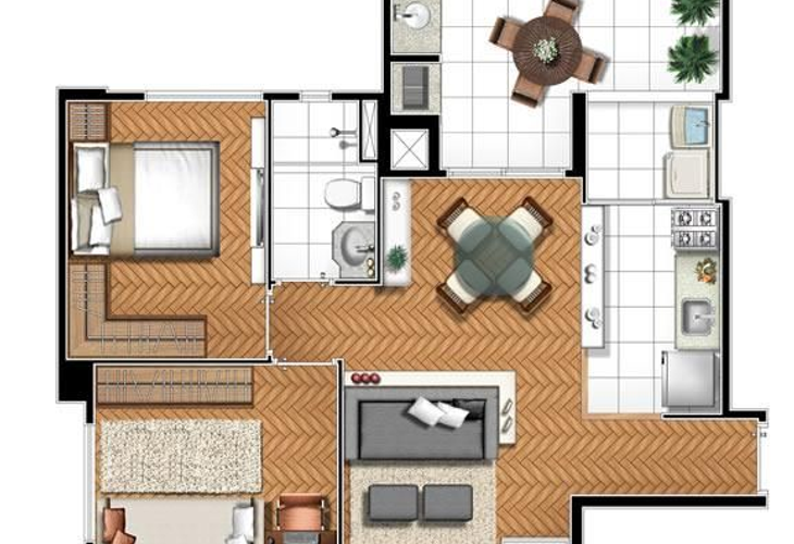 Apartamento à venda com 2 quartos, 57m² - Foto 7