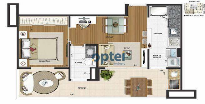 Apartamento à venda com 1 quarto, 52m² - Foto 30