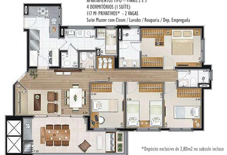 Apartamento à venda com 4 quartos, 117m² - Foto 13