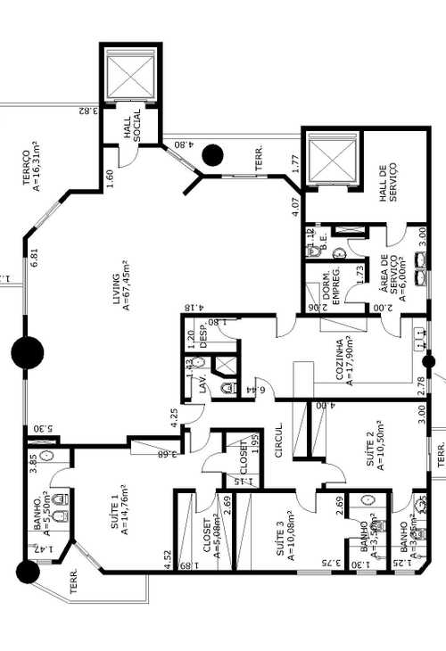 Apartamento à venda com 3 quartos, 350m² - Foto 6