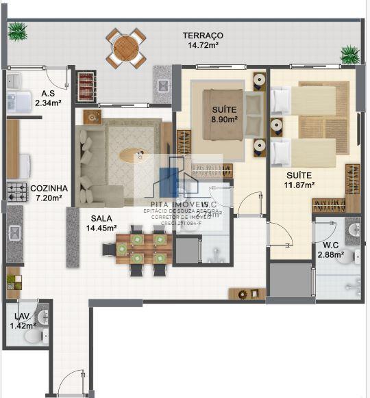 Apartamento à venda com 3 quartos, 117m² - Foto 16