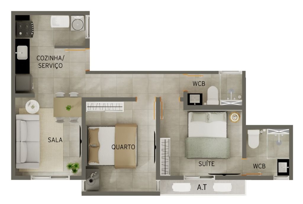 Apartamento à venda com 2 quartos, 53m² - Foto 21