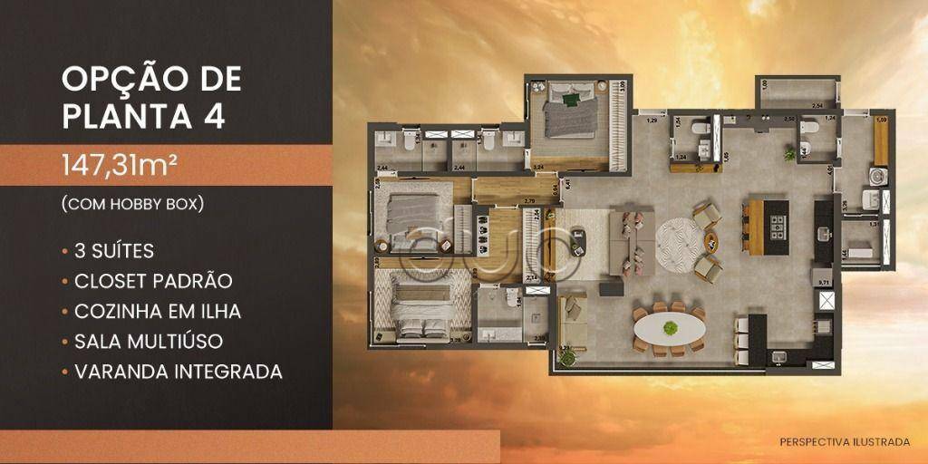 Apartamento à venda com 4 quartos, 147m² - Foto 37