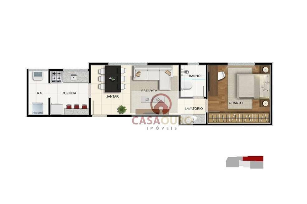 Apartamento à venda com 1 quarto, 39m² - Foto 25