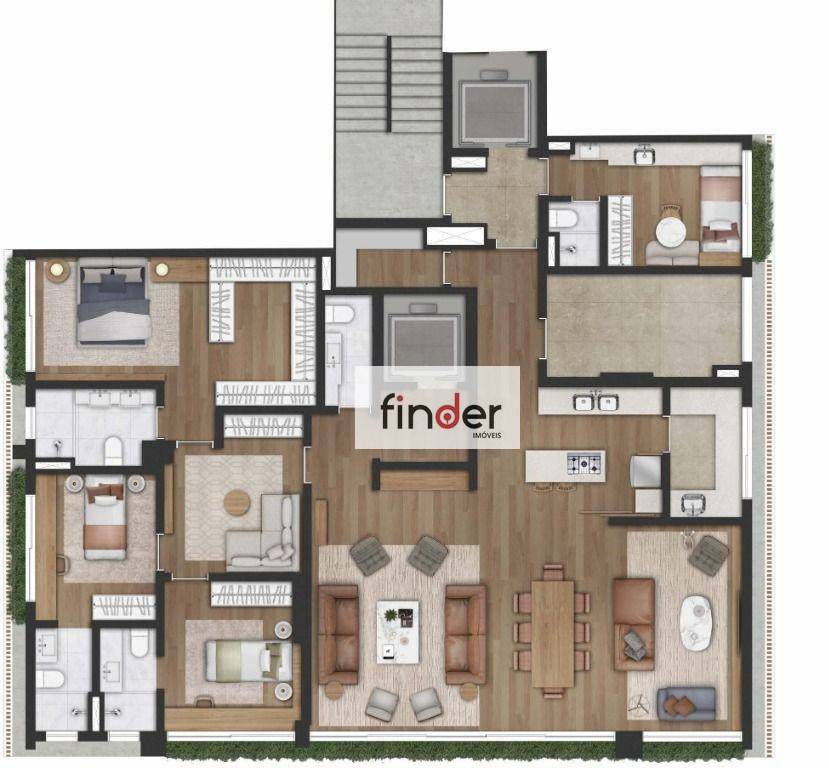 Apartamento à venda com 3 quartos, 211m² - Foto 21