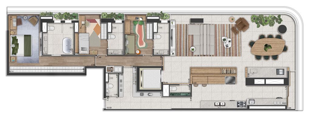 Apartamento à venda com 4 quartos, 193m² - Foto 38