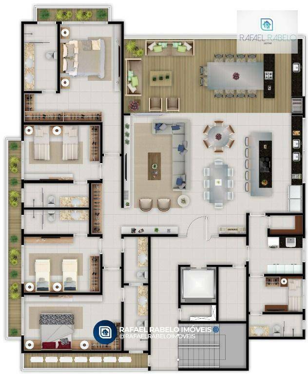 Apartamento à venda com 4 quartos, 252m² - Foto 6