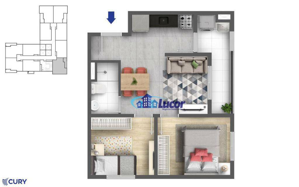 Apartamento à venda com 2 quartos, 42m² - Foto 30