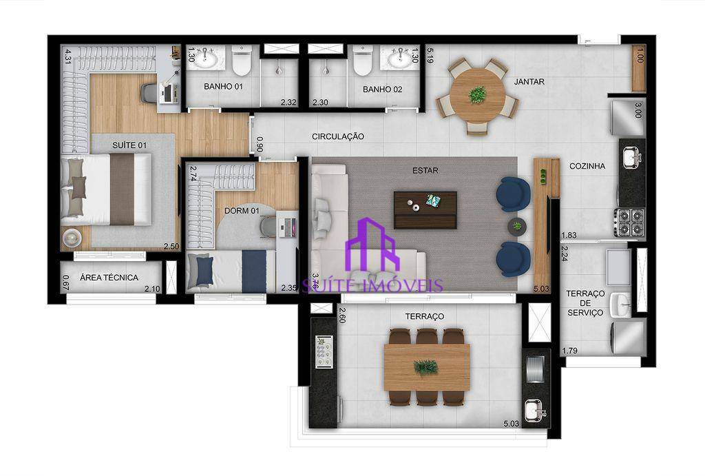 Apartamento à venda com 1 quarto, 41m² - Foto 28