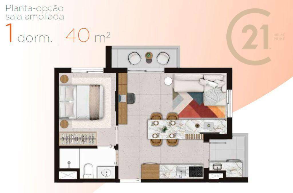 Apartamento à venda com 2 quartos, 40m² - Foto 24