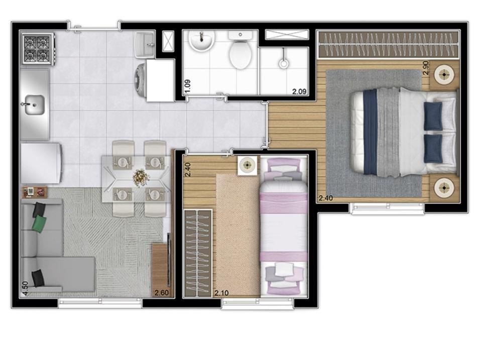 Apartamento à venda com 2 quartos, 32m² - Foto 26