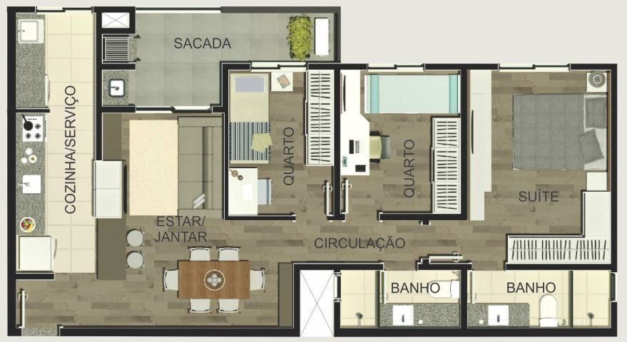 Apartamento à venda com 3 quartos, 78m² - Foto 36