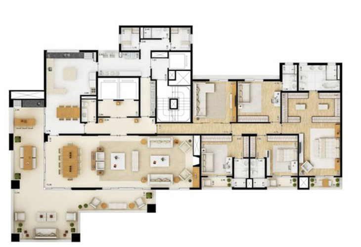 Apartamento à venda com 4 quartos, 370m² - Foto 9