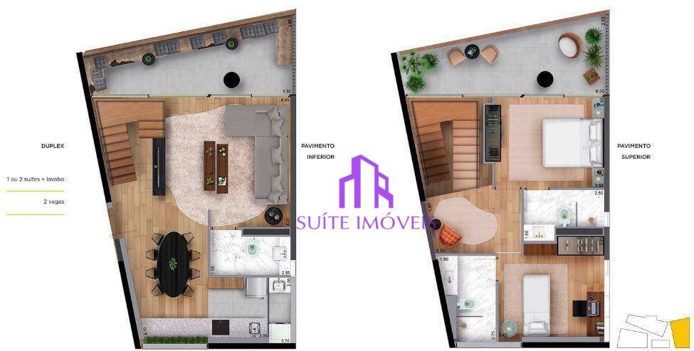 Apartamento à venda com 1 quarto, 69m² - Foto 6