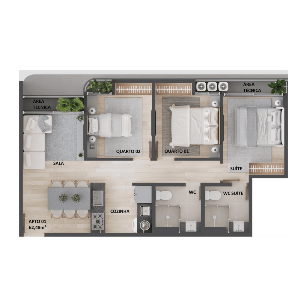 Apartamento à venda com 2 quartos, 46m² - Foto 23