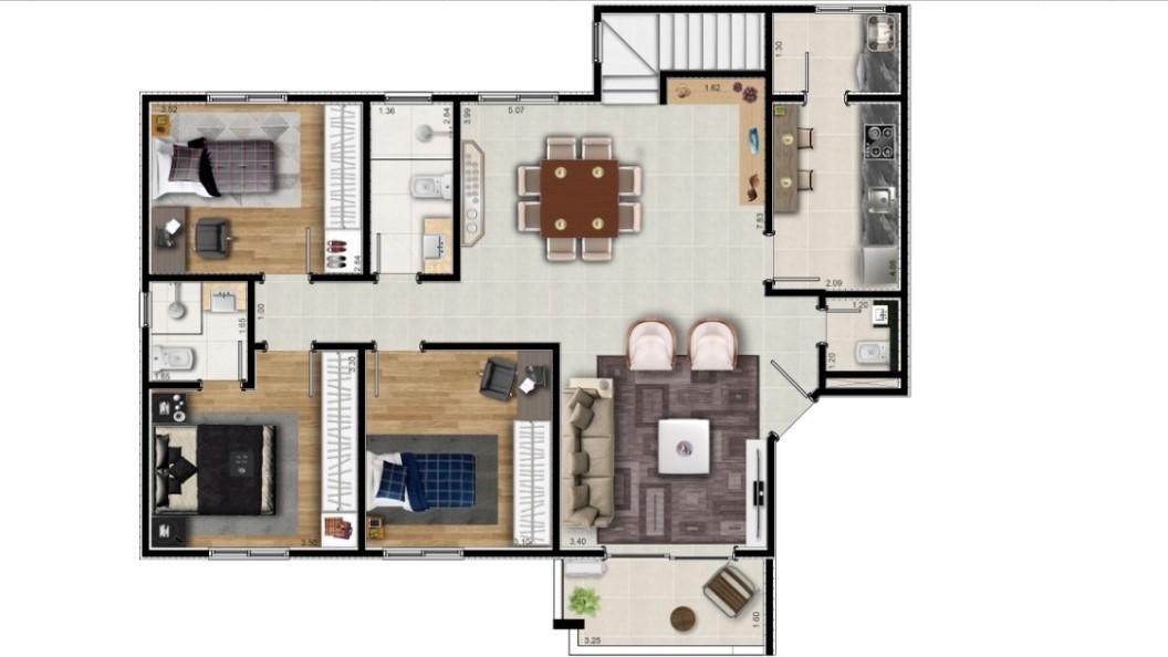 Apartamento à venda com 4 quartos, 193m² - Foto 20