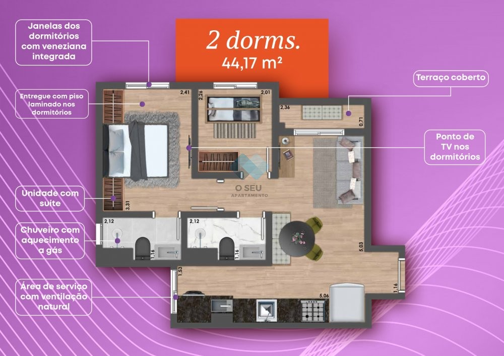 Apartamento à venda com 2 quartos, 39m² - Foto 12