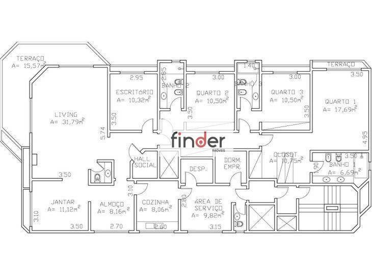 Apartamento à venda com 3 quartos, 220m² - Foto 22