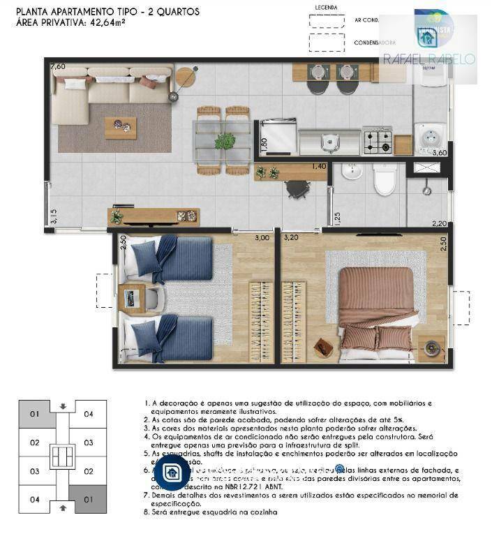 Apartamento à venda com 2 quartos, 42m² - Foto 11