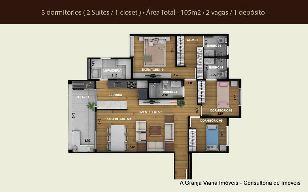 Apartamento à venda com 3 quartos, 242m² - Foto 62