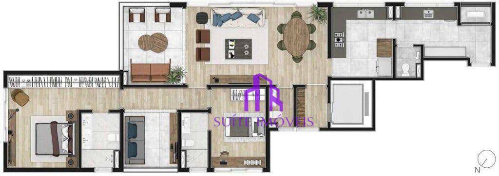 Apartamento à venda com 3 quartos, 194m² - Foto 20