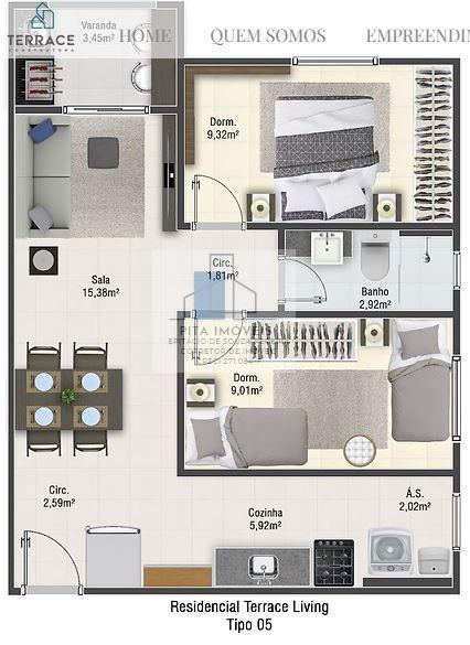 Apartamento à venda com 2 quartos, 97m² - Foto 13