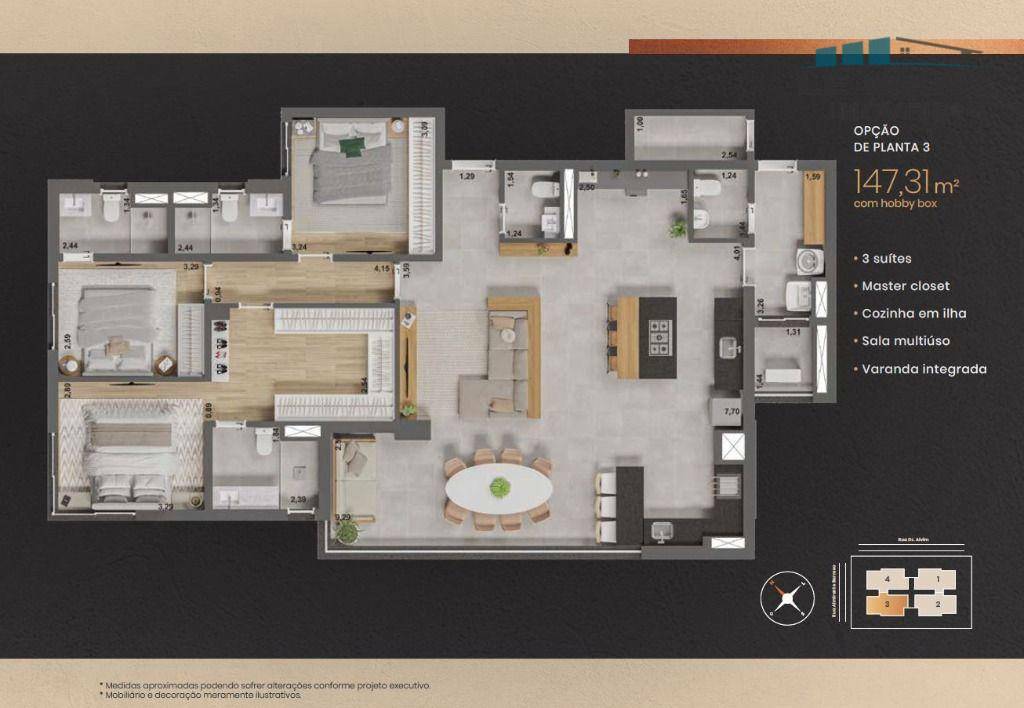 Apartamento à venda com 3 quartos, 147m² - Foto 21