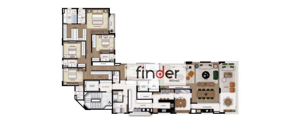 Apartamento à venda com 4 quartos, 330m² - Foto 75