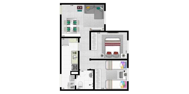 Apartamento à venda com 2 quartos, 48m² - Foto 10