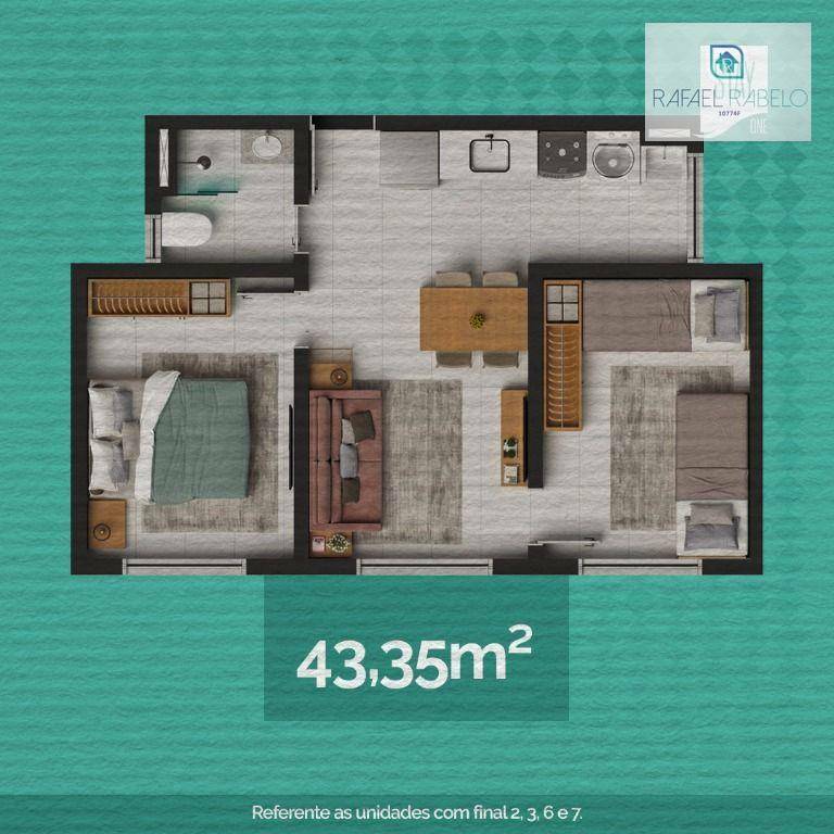 Apartamento à venda com 2 quartos, 43m² - Foto 17