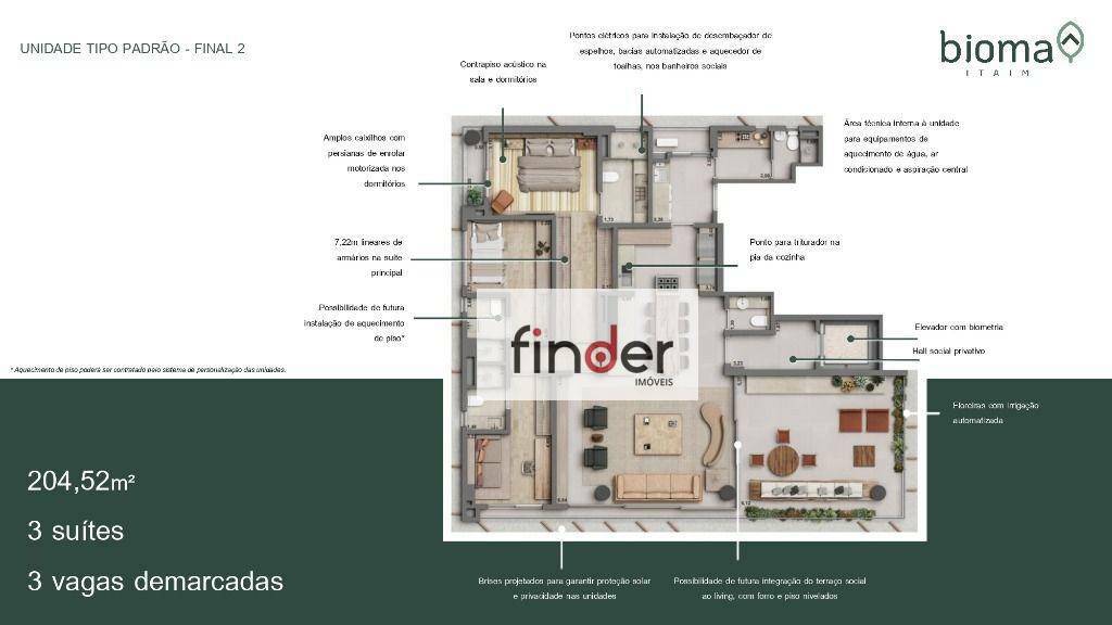 Apartamento à venda com 3 quartos, 204m² - Foto 5