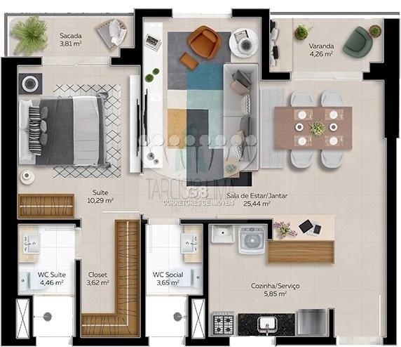 Apartamento à venda com 2 quartos, 65m² - Foto 24