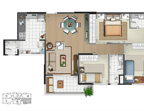 Apartamento à venda com 3 quartos, 74m² - Foto 4