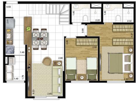 Apartamento à venda com 2 quartos, 122m² - Foto 17