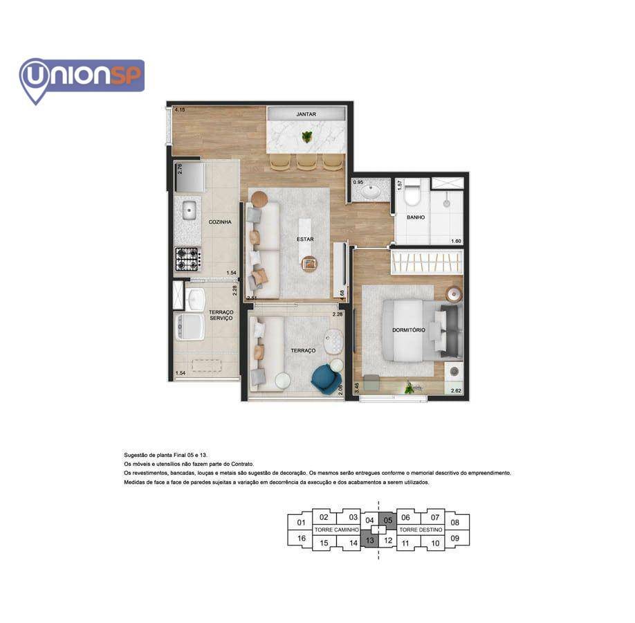 Apartamento à venda com 3 quartos, 65m² - Foto 39