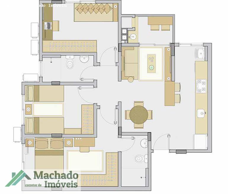 Apartamento à venda com 3 quartos, 81m² - Foto 6