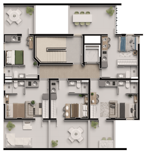 Apartamento à venda com 1 quarto, 1487m² - Foto 10