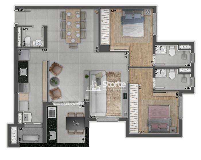 Apartamento à venda com 3 quartos, 114m² - Foto 22